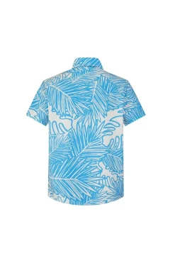 Chemise manches courtes à imprimé fleuri