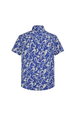 Chemise manches courtes à imprimé abstrait