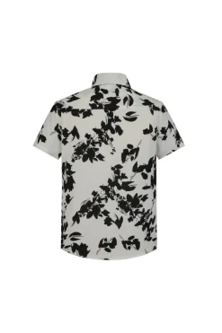 Chemise manches courtes à imprimé fleuri