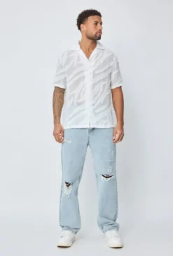 Chemise manches courtes à boutons