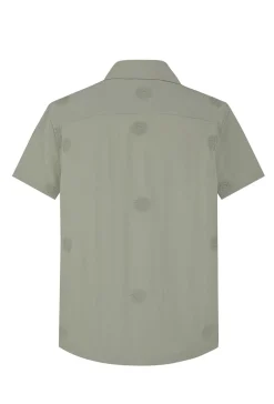 Chemise manches courtes à motifs fleuris
