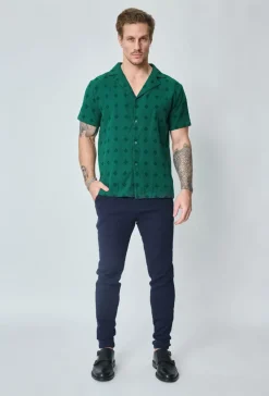 Chemise manches courtes à motifs