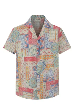 Chemise manches courtes à motifs abstraits