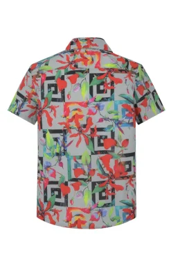 Chemise manches courtes à motifs abstraits
