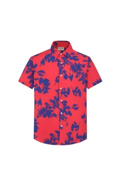 Chemise manches courtes à imprimé fleuri