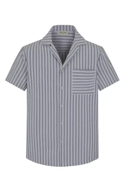 Chemise manches courtes à rayures