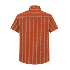 Chemise manches courtes à rayures