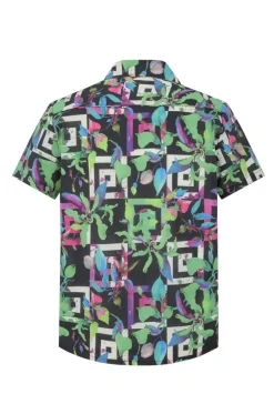Chemise manches courtes à motifs abstraits