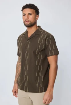 Chemise manches courtes à motifs