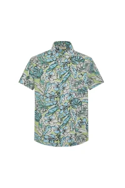 Chemise manches courtes boutonnée