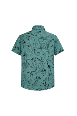 Chemise manches courtes boutonnée