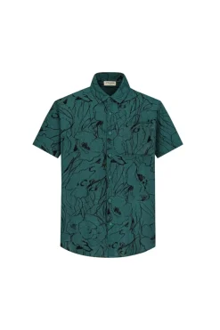 Chemise manches courtes boutonnée