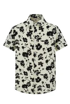 Chemise manches courtes botanique