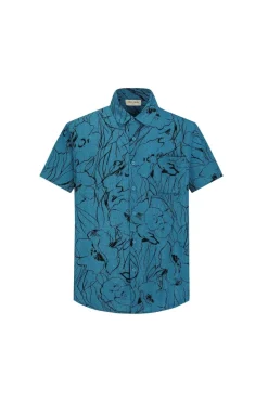 Chemise manches courtes boutonnée