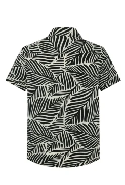 Chemise manches courtes fleuris