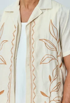 Chemise manches courtes fleurie