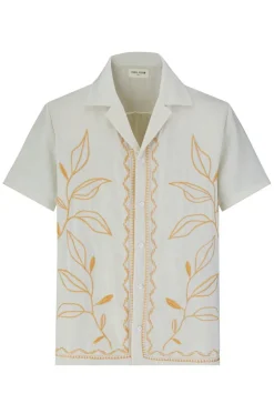 Chemise manches courtes fleurie