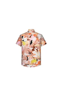 Chemise manches courtes légère fleurie