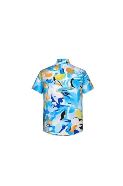 Chemise manches courtes légère fleurie