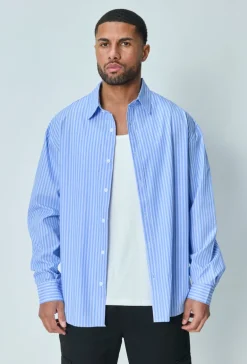Chemise manches longues à rayures