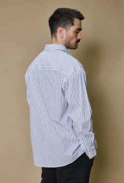 Chemise manches longues à rayures