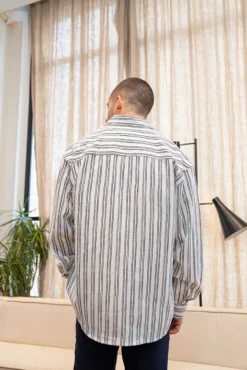 Chemise manches longues a rayures