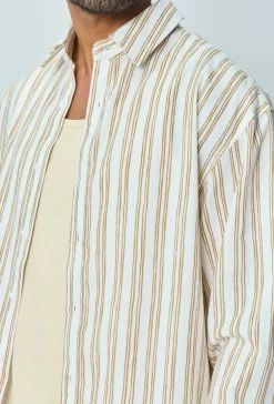 Chemise manches longues a rayures