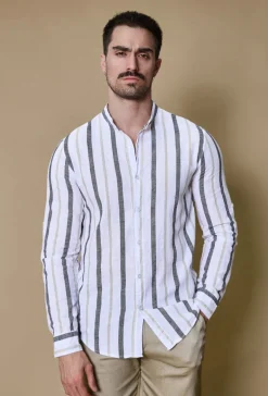 Chemise rayée manches longues