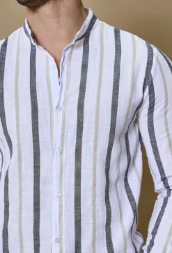 Chemise rayée manches longues