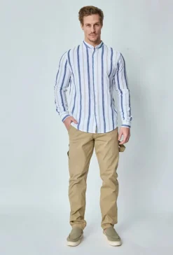Chemise rayée manches longues