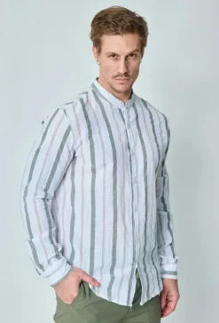Chemise rayée manches longues