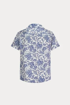 Chemise short à motifs