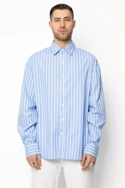 Chemise simple à rayures