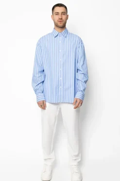 Chemise simple à rayures