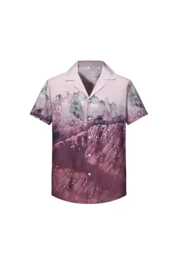 Chemise structuré imprimé paysage