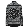 Chemise structuré manches longues motifs bandana