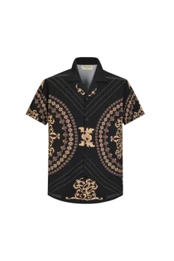 Chemise structurée à motifs baroque