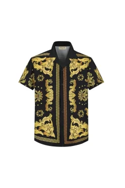 Chemise structurée à motifs baroque