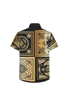 Chemise structurée à motifs baroque