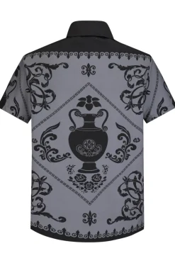 Chemise structurée à motifs baroque