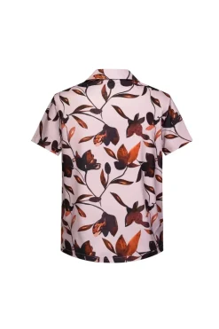 Chemise structurée à motifs fleuri