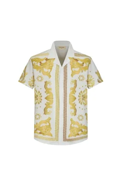 Chemise structurée à motifs baroque