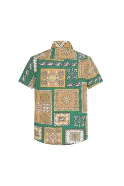 Chemise structurée à motifs baroque
