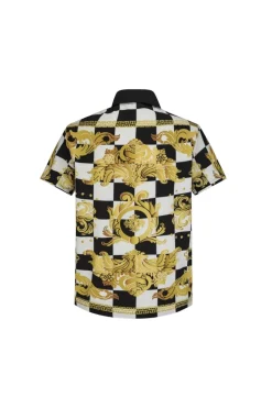 Chemise structurée à motifs baroque