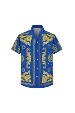 Chemise structurée à motifs baroque