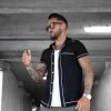 Chemise style bowling manches courtes