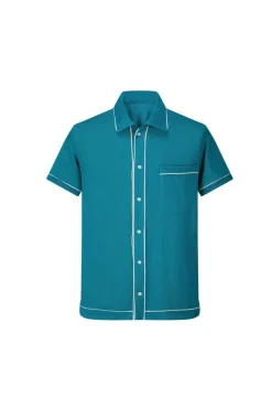 Chemise style bowling manches courtes