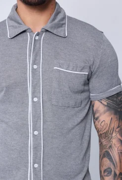 Chemise style bowling manches courtes