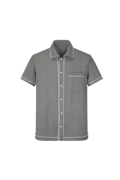 Chemise style bowling manches courtes