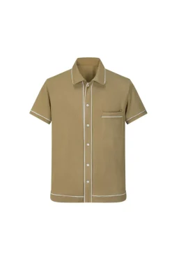 Chemise style bowling manches courtes